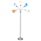 Simple Designs™ 5.6ft. 5-Light Gooseneck Silver Floor Lamp
